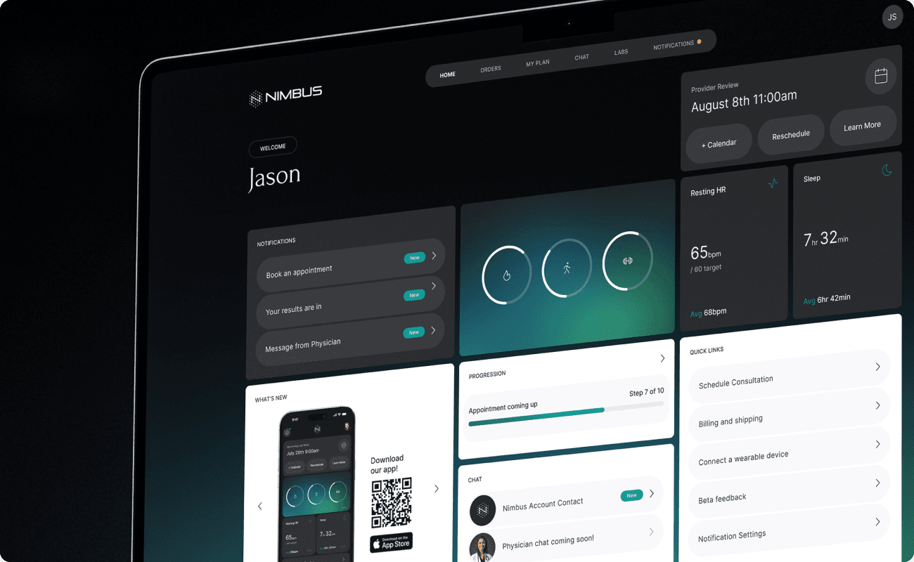 NimCore® Dashboard